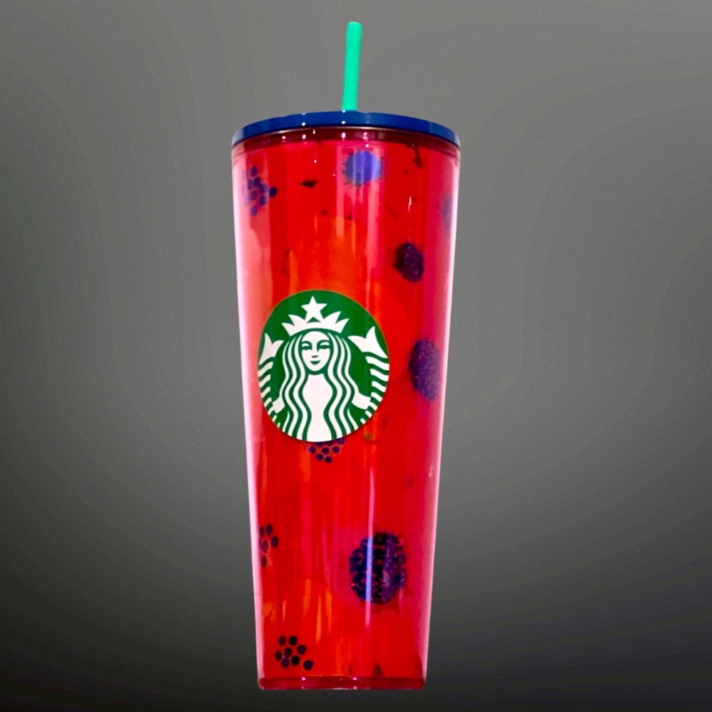 NEW Starbucks 🌺 NEW Summer 2 ‘Dancing Blooms’ Flower Lid Venti Tumbler